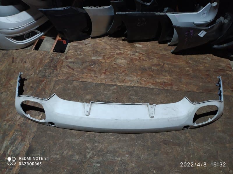 Нижняя часть бампера PORSCHE Cayenne 957 48.01 2008 задн. (б/у)