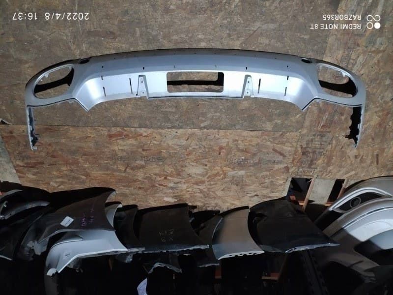 Нижняя часть бампера PORSCHE Cayenne Turbo S 957 48.52 2008 задн. (б/у)