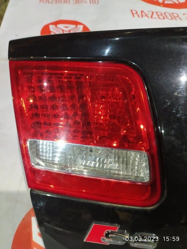 Фонарь крышки багажника Audi S8 4E BSM 2007 задн. лев. (б/у)