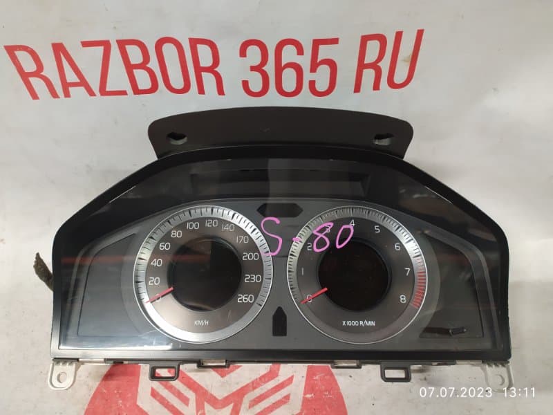 Щиток приборов VOLVO S80 P3 B6324S 2010 (б/у)