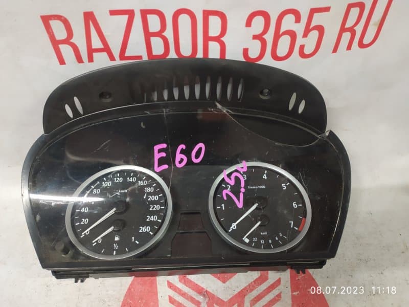 ЩИТОК ПРИБОРОВ НА ЗАПЧАСТИ BMW 5 E60 M54B25 2004 (б/у)
