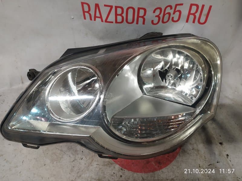 Фара галоген Volkswagen Polo 9N2 BKY 2007 перед. лев. (б/у)