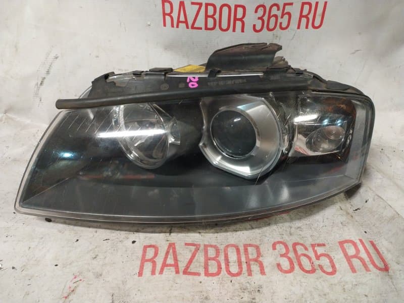 Фара ксенон линза Audi A3 8P1 AXW 2004 перед. лев. (б/у)