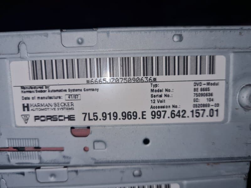 DVD проигрыватель Porsche Cayenne 957 55.01 2007 (б/у)