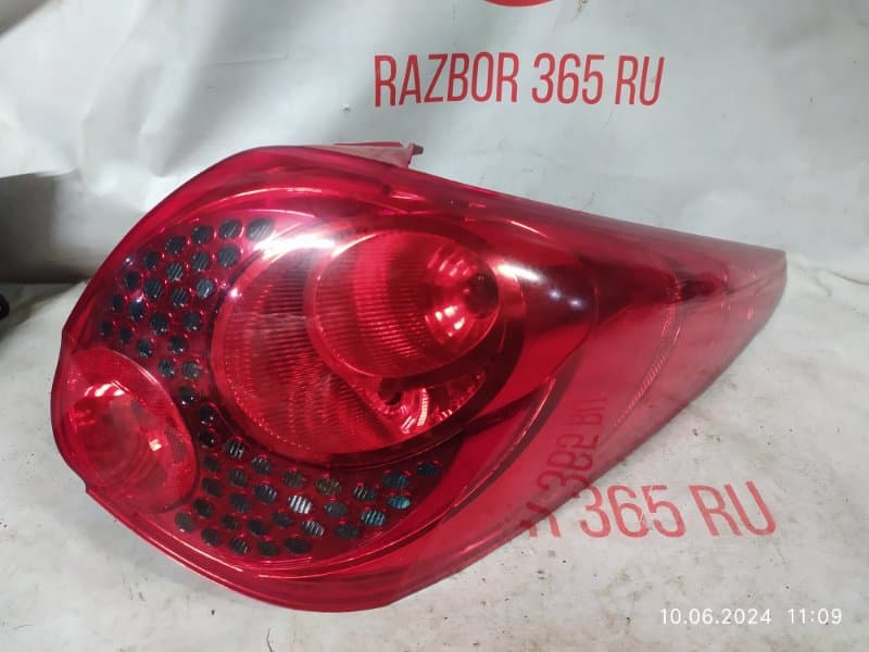 Фонарь Peugeot 207 WK 5F01 EP6CD EUR 5 120Л.С. 2011 задн. прав. (б/у)