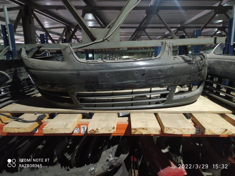 Бампер Volkswagen Touran 1T1 BLF 2004 перед. (б/у)