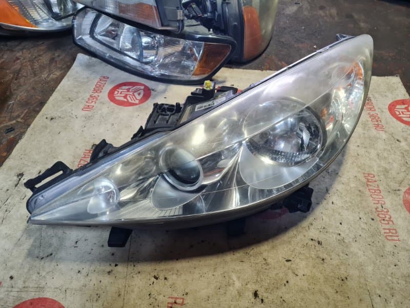 Фара галоген линза Peugeot 207 ХЕЧБЕК 5FW EP6CD EUR4 2007 лев. (б/у)